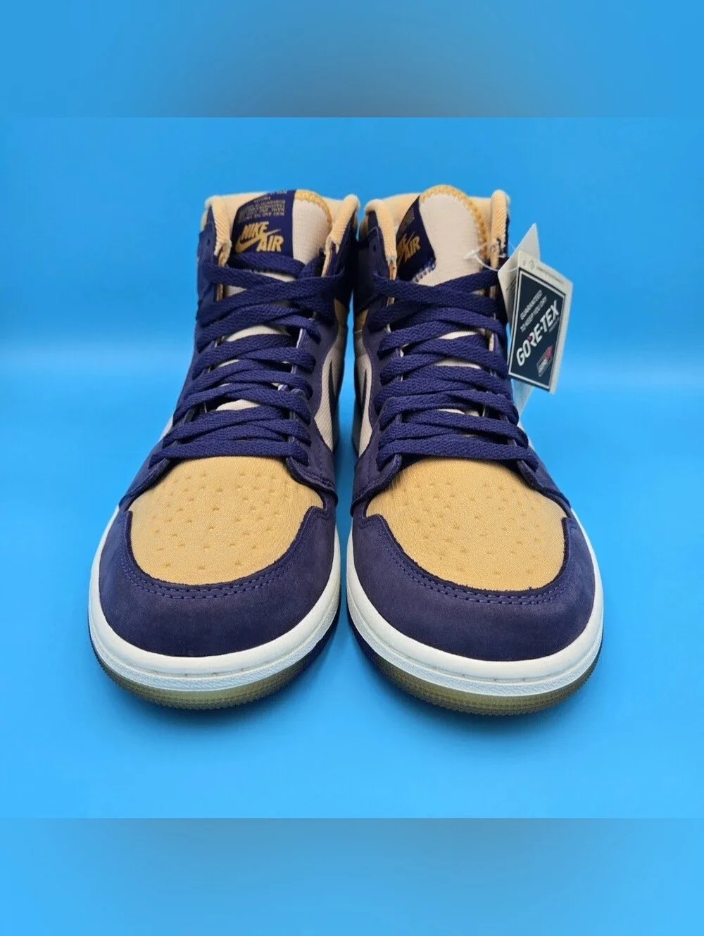 AIR JORDAN 1 ELEMENT GORE-TEX HIGH Tan/Purple Size 9.5 Men's